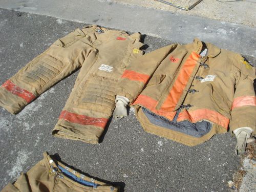 Set 39x30 Pants Jacket 41x37 Firefighter Turnout Gear MORNING PRIDE.....S33