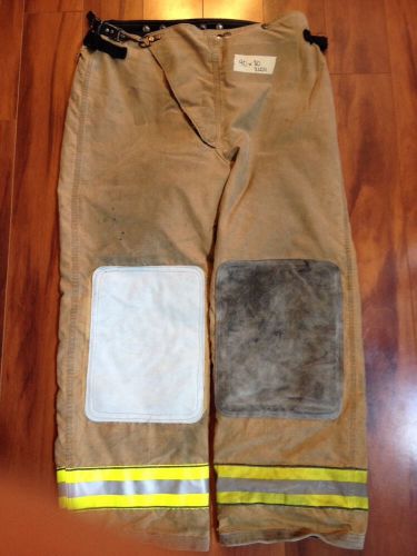 Firefighter pbi gold bunker/turn out gear globe pants dcfd 40w x 30l 2004 guc for sale