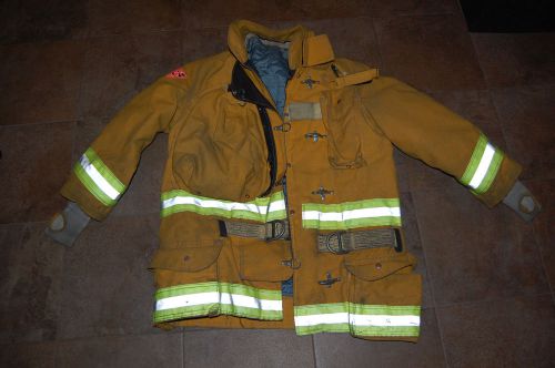 Authentic Firefighters Turnout Coat by Lion with Bodyguard Kevlar Liner Size 44