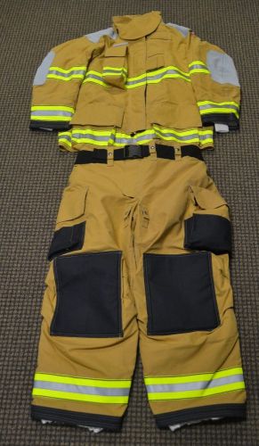 New globe g-xtreme firefighter turnout gear pants jacket tan set mnf: 05/2011 for sale