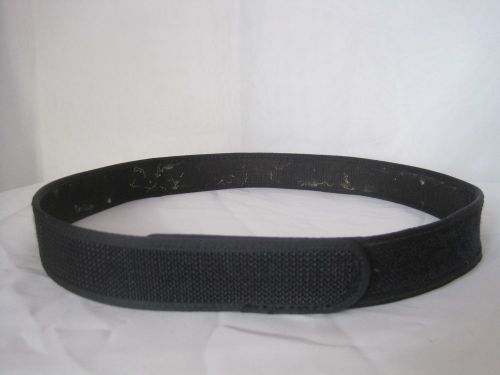 Black Velcro Duty Belt 1 1/2&#034; Wide 40&#034; Waste Police or Security Officer