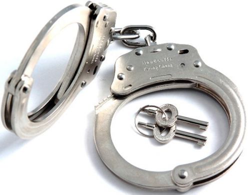 Kyoung chang nij nickel plated steel handcuffs police restraints bondage cuffs!! for sale