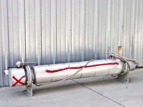 Large shell and tube  heat exchanger 92&#034; x 24&#034; x 22&#034; for steam boiler for sale