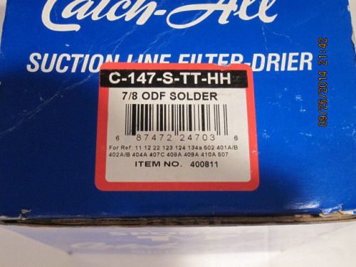 Sporlan catch all suction line filter c-147-s-tt-hh 7/8 inch od solder f/shp new for sale