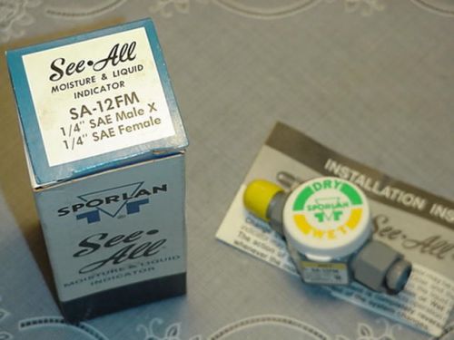 Seeall moisture &amp; liquid indicator sa-12fm 1/4 inch sae new in box for sale