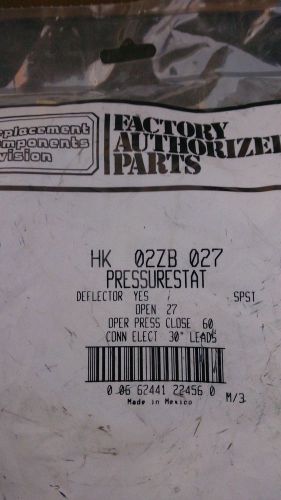 Carrier HK 02ZB 027 Pressure Switch - NEW
