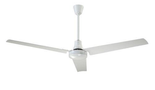 4- 60&#034; Industrial INDB604L ceiling fans, white, 120v, 46000 cfm, reversible
