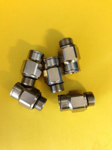 Norgren pneumatic fittings new 3/8 bspp x 1/2 push lock for sale
