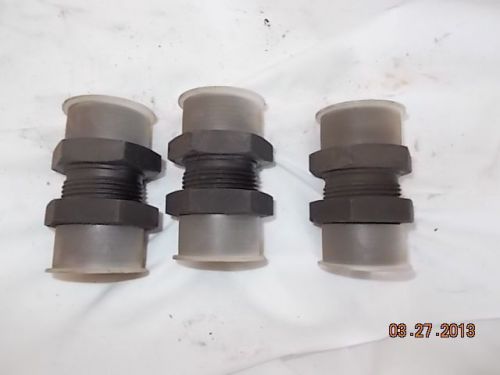 Three parker 16 wlo-wlnl-s o-ring face seal male bulkhead hydraulic fitting ih for sale