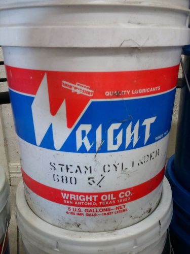 Wright steam cylinder 680 5% oil  (5 gal) for sale