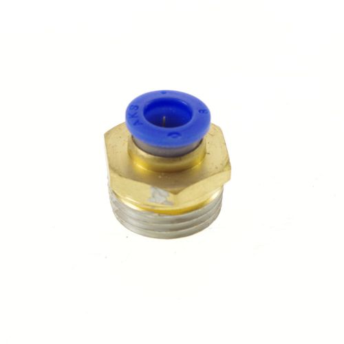 (10) pneumatic tube od  8mm x 1/2&#034; bspt threaded male connectors fitting for sale