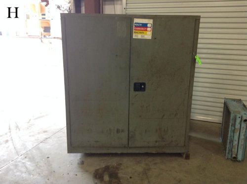 Hazardous chemical flammable liquid storage container cabinet 56&#034; x 32&#034; x 62&#034; for sale