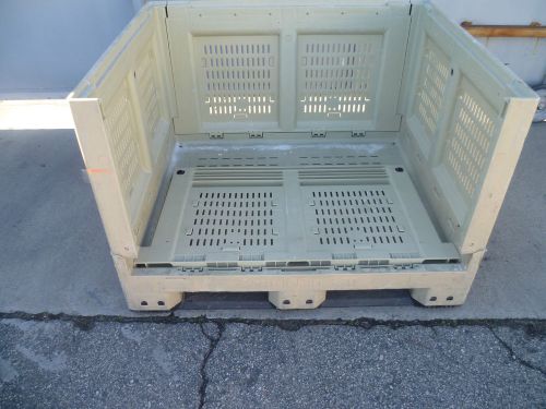 SHUTTLE BIN 330 BY MARCO PLASTICS,, 48&#034; X 40&#034; X 33&#034; HIGH, COLLAPSIBLE CONTAINER