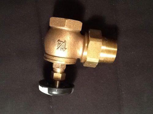 BRASS BRONZE SHUT SHUT OFF VALVE 1 1/4&#034; Watts