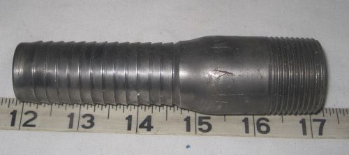 Stainless Steel 1&#034; Hose Barb Extra long  Body  x 1&#034; Male NPT Fitting