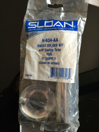 SLOAN H-634-AA SWEAT SOLDER KIT W/6&#034; CASING TUBE FOR 1&#034; SUPPLY H634AA