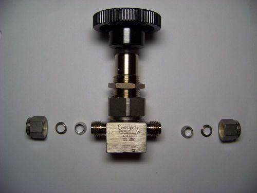 Swagelok ss-4bg stainless steel bellows-sealed valve gasketed spherical stem tip for sale