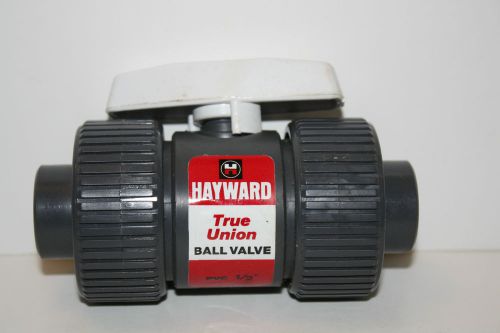 Hayword mfg true union pvc 1/2&#034; ball valve #tu1-0050 for sale