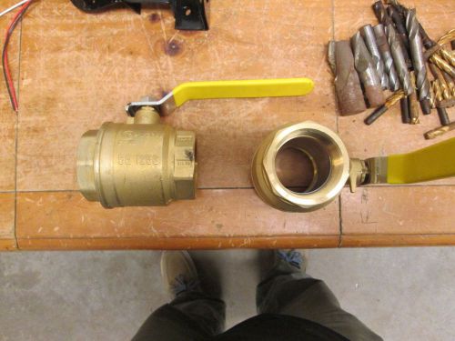 2 1/2in brass ball valves