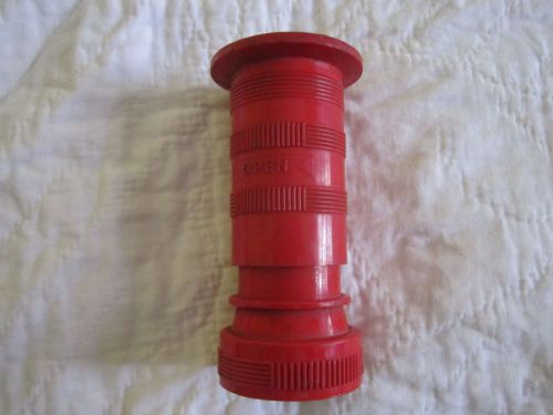 Wilco Adjustable Spray Fire Hose Nozzle Red Plastic HN-4-L Without Rubber