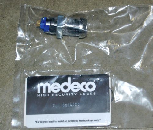 Medeco 5 Pin Momentary Key Switch 65-2150T-012-26-67 w/ 2 Keys &amp; Card NEW!