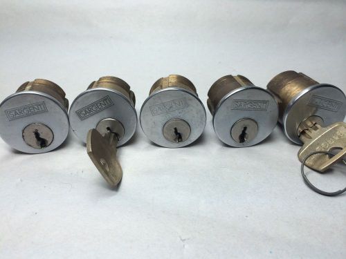 Sargent Set of 5 Mortise Cylinders, 26D, LF Keyway - Locksmith