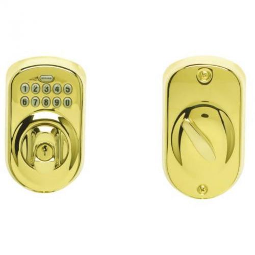 Keypad deadbolt plymouth adj bs sc1 brass be365 ply 505 kdc schlage lock for sale