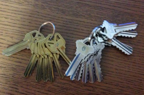 Kwikset kw1 and schlage sc1 depth keys code keys for sale