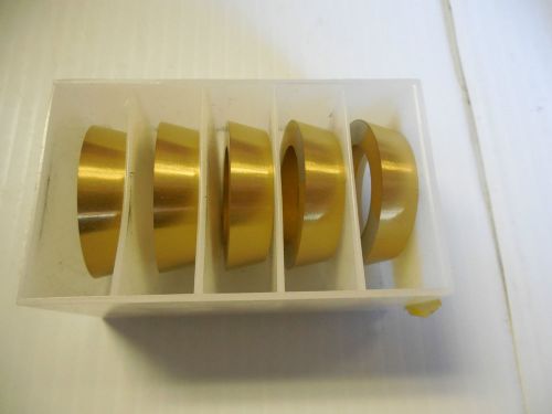 NEW LOT OF 5 GTC SOLID CARBIDE I.D. RINGS GTC-1238 GTC1238 #1 GTC-01 COATED