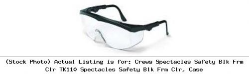 Crews Spectacles Safety Blk Frm Clr TK110 Spectacles Safety Blk Frm Clr, Case