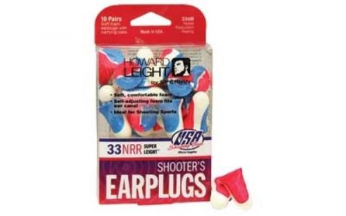Howard leight super leight ear plug foam red/white/blue nrr 33 w/o cord 01891 for sale
