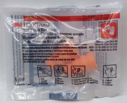 3m™ 37062 disposable earplugs, (10 pairs) for sale