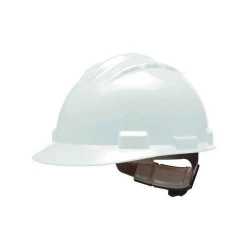 Series White Vented Safety Cap With 4 Point Pinlock Headgear And Cotton Browpad