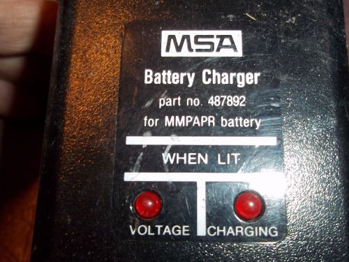 MSA  BATTERY CHARGER FOR nickel cadium 487892