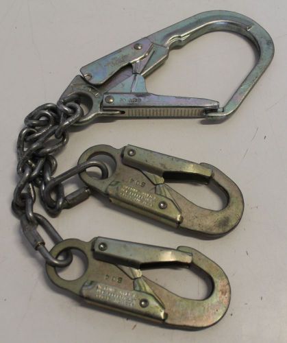 Miller 3 Point Carabiner Safety Snap Hooks Fall Arrest Boom + Free Expedited S/H