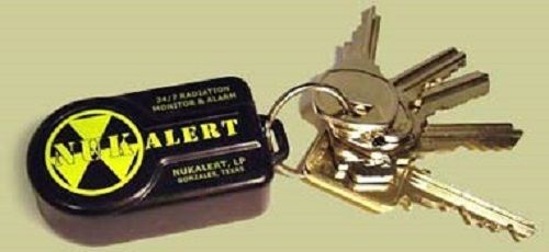 Portable radiation detector key chain NUKE ALERT 24/7 meter alarm survival gear