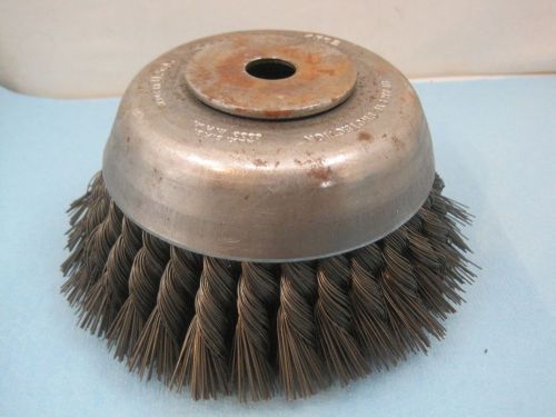 6244 Osborn Knotted Wire Cup Brush 6&#034; Diameter 33028 NEW