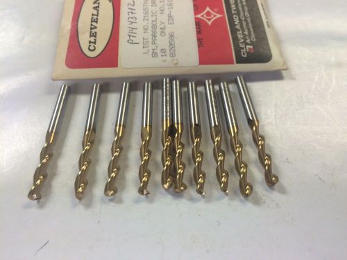 Cleveland 16127  2165tn  no.12 (.1890) screw machine, parabolic drills lot of 10 for sale
