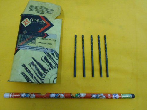 Lot of 5 new straight shank drill bits - metric 3.0 mm - cleveland usa for sale