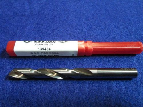 GI TOOL 139434 LETTER Q .332&#034; SOLID CARBIDE DRILL JOBBER LENGTH MADE IN USA NEW