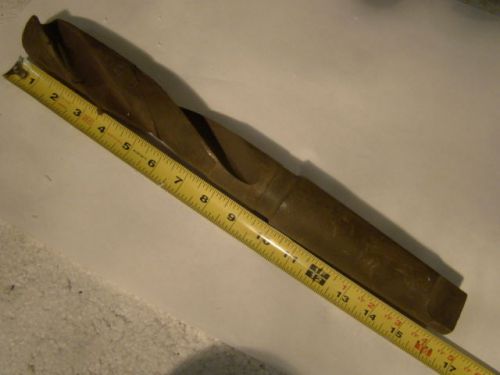 Good Used 1 39/64 Taper Shank 16&#034; Cle Forge High Speed Drill Bit Sharpened