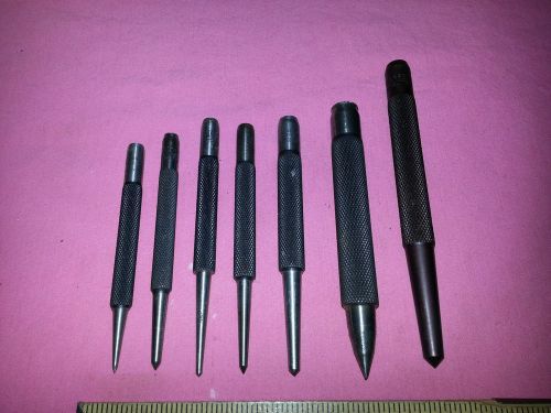 MACHINIST&#039;S LOT OF ASSORTED SIZE STARRETT PIN POINT  PUNCH ES