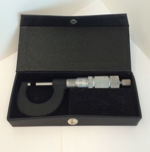 Micrometer,vintage brown &amp; sharpe 1 - 2&#034; micrometer w/ original storage box, usa for sale