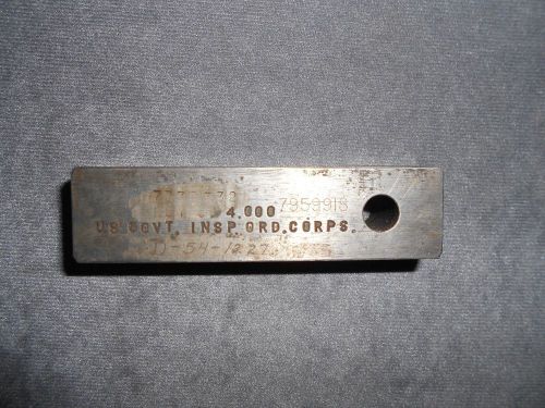 U.S. Government Inspection Ordnance Corps Inspection Block