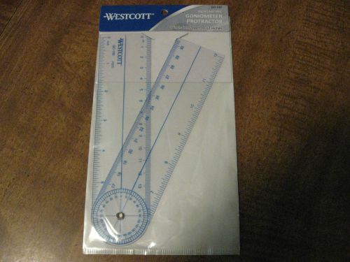 Westcott Inch/Metric Protractor/Goniometer