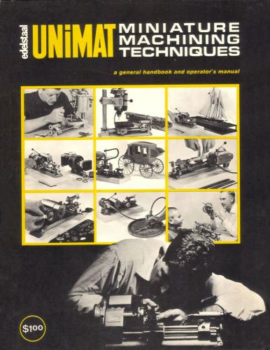 Unimat SL Miniature Machining Technicques Manual PDF Format emailed to Buyer
