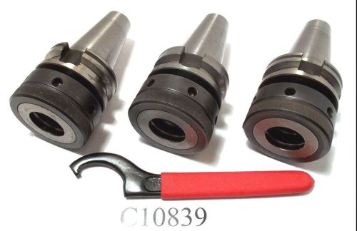 3 PC SET BT40 TG100 COLLET CHUCK WILL BE LISTING MORE BT 40 TG 100 LOT C10839
