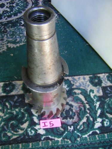 SHELL MILL CUTTER , 3&#034;BORE, 16 CUTTERS, 4.90 DIA. APPROX-. C50 HOLDER INCLUDED