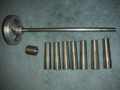 SOUTH BEND 9 INCH 7 PC MORSE #3 TAPER COLLET SET+SPACER+DRAWBAR 1/8-3/4 COLLETS