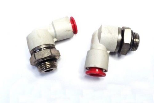 25 new pieces!! smc pneumatic 3/8&#034; x 3/8&#034; male elbow connector one-touch for sale